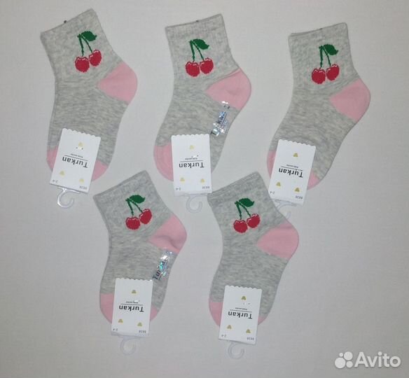 Носки на девочку 2-4, 4-6, 6-8 лет, новые