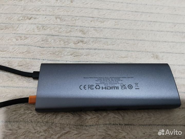USB hub/Адаптер usb - концентратор Baseus 10 in1