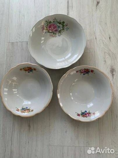 Столовый сервиз. Кофейные сервизы. Салатницы Дулев