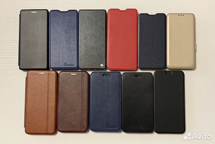 Чехол книжка на samsung xiaomi huawei honor nokia