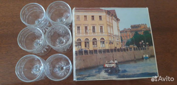 Хрустальные рюмки на ножке СССР