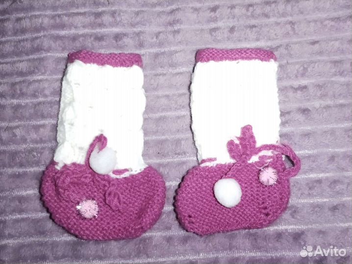 Вязаные детские вещи новые