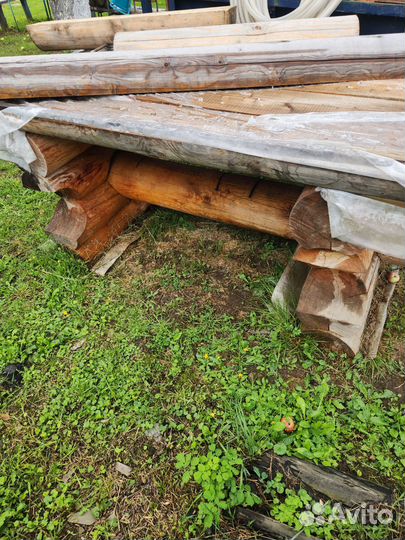 Лавки столы из бревна