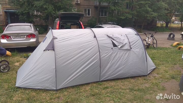 Палатка туристическая 4 местная с тамбуром