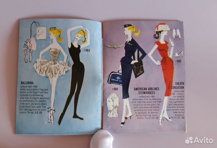 Буклет Barbie Ken 1962 Синий винтаж