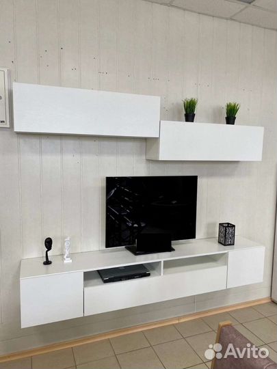 Тумба под тв с полками