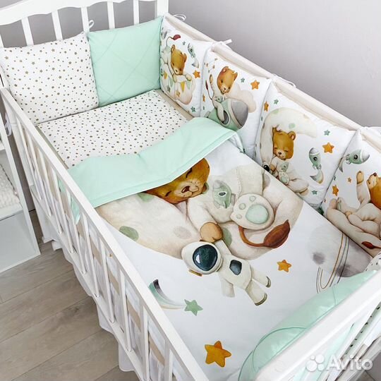 Бортики в детскую кроватку (комплект под заказ)