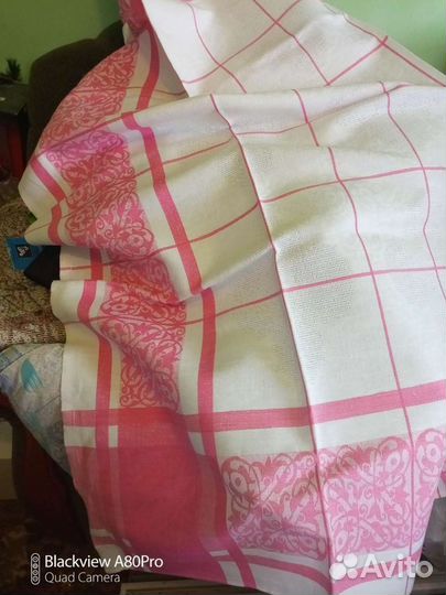 Скатерти льняные, жаккардовые 150*200