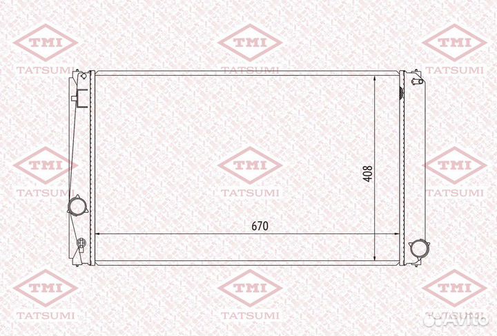 Радиатор системы охлаждения TGA1089 tatsumi