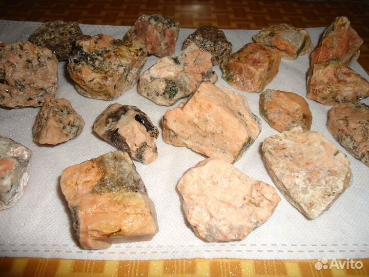 Камни Минералы Розовый Гранит