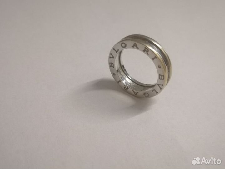 Bvlgari кольцо белое золото
