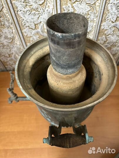 Самовар медный на дровах