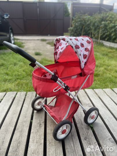 Коляска для куклы игрушечная лежачая