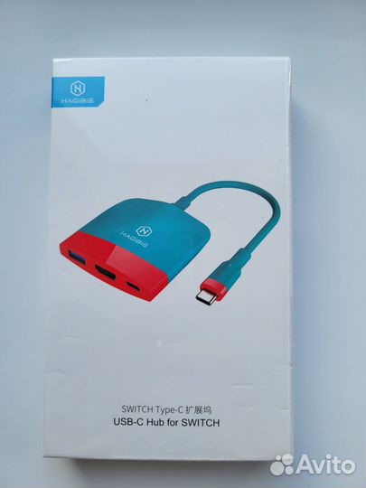 Док-станция Hagibis Type-C, 3 в 1, для Nintendo Sw