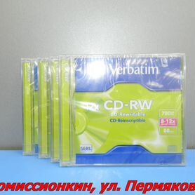 Диски CD+RW Verbatim новые Apr2804