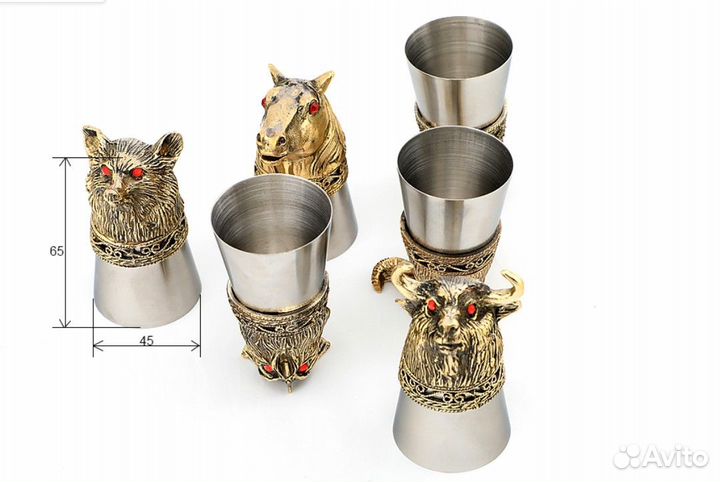 Подарочный набор рюмок. Рюмки Стопки перевёртыши