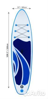 Sup-board MotoLand двухслойный #1 Синий