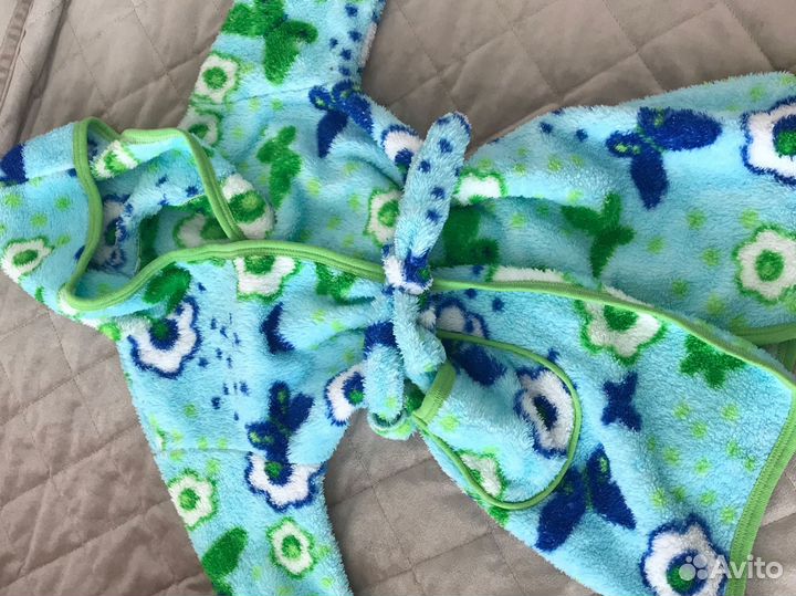 Халат махровый детский на 3-4 года