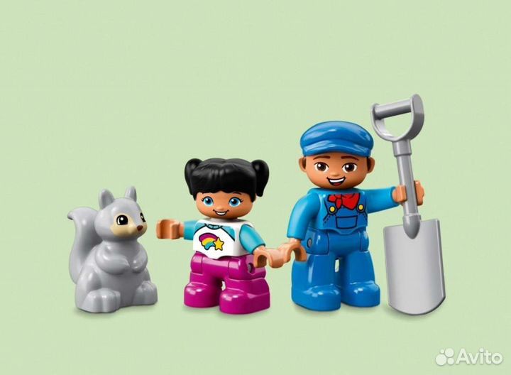 Lego duplo town поезд на паровой тяге