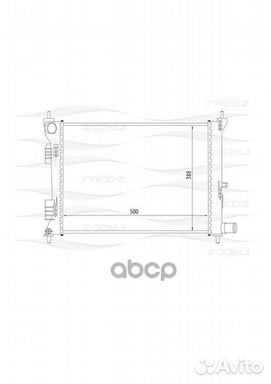 Радиатор двигателя KK0223 free-Z