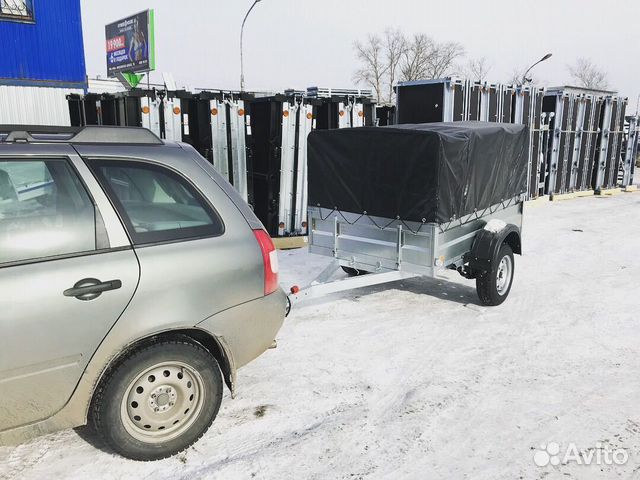 Прицеп спутник с высоким тентом