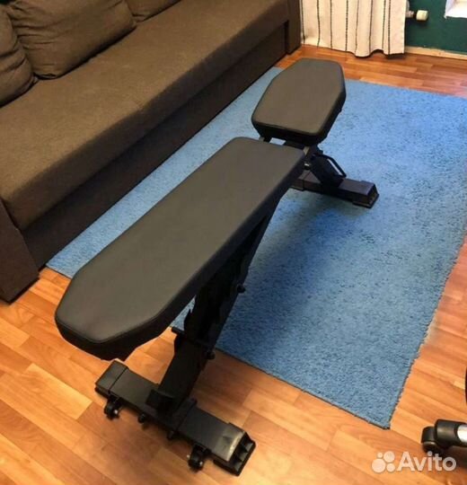 Стойки, скамейки для жима, штанги, гантели