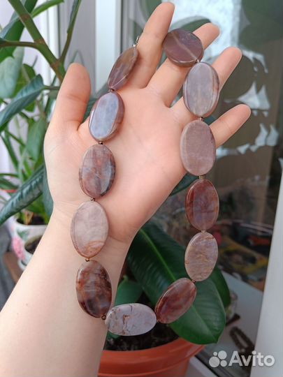 Бусы натуральные камни Винтаж