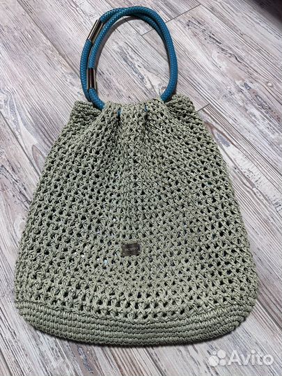 Сумка пляжная плетеная