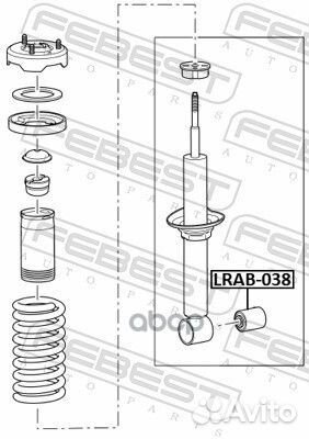 Сайлентблок заднего амортизатора lrab038 Febest