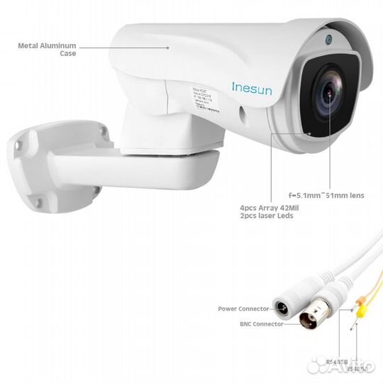 AHD-видеокамера 5Mp 10x PTZ