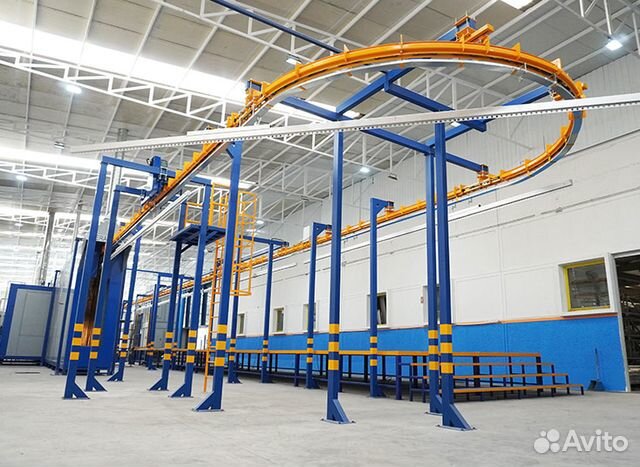 Линия порошковой окраски автоматическая