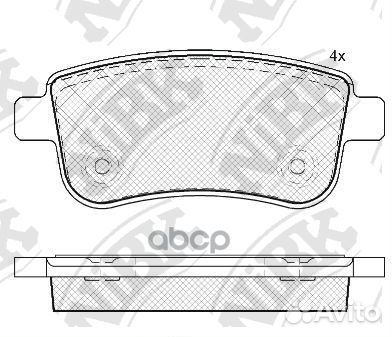 Колодки тормозные дисковые задн. renault Fluenc