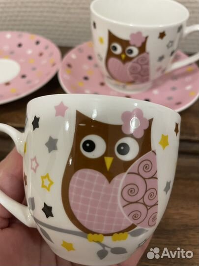 Lefard две кофейные пары с совами