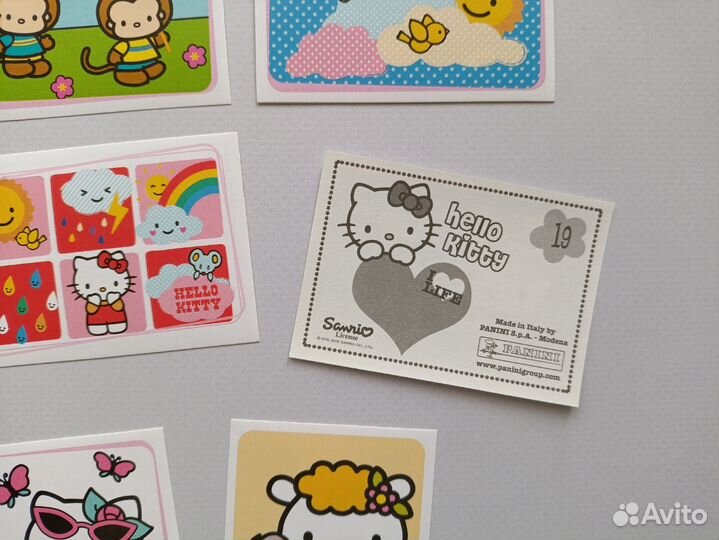 Наклейки Hello Kitty Panini 2012 Я люблю жизнь