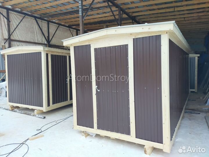 Бытовка деревянная утепленная с электрикой
