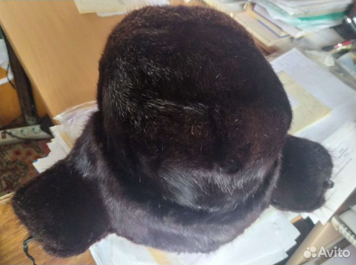 Норковая шапка мужская
