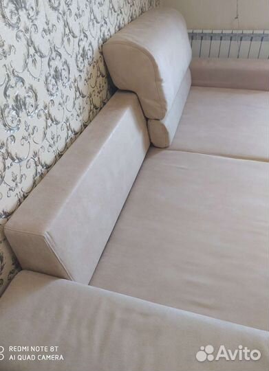 Диван-кровать из замши