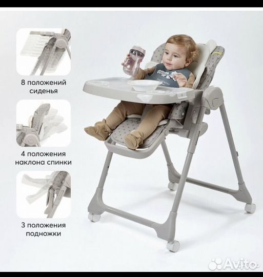 Стульчик для кормления happy baby