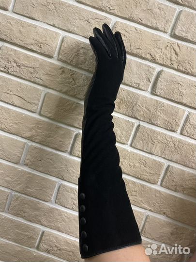 Перчатки кожаные женские