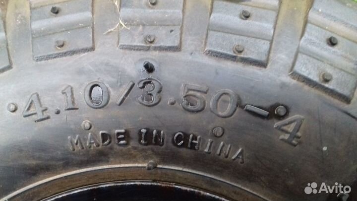 Колеса для садовой техники 260*80 2 шт с осью