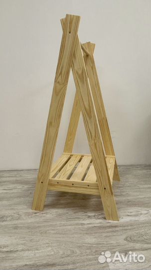 Вешалка напольная деревянная детская