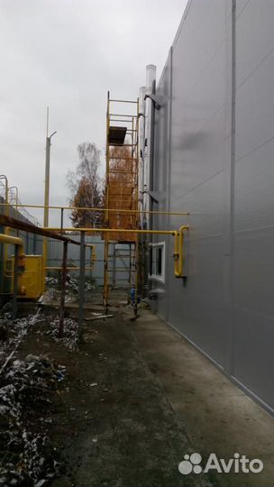 Монтаж дымоходов / вентиляции из нержавеющей стали