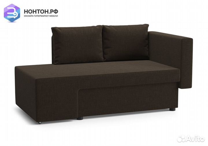 Диван еврокнижка Дагмар коричневый