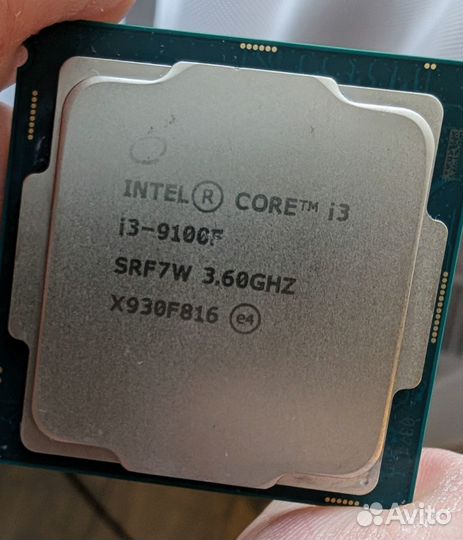 Процессор intel core i3 -9100f, 4 ядра по 4,2 Ггц