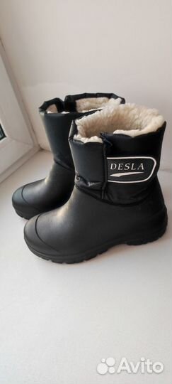 Сапоги женские резиновые тёплые