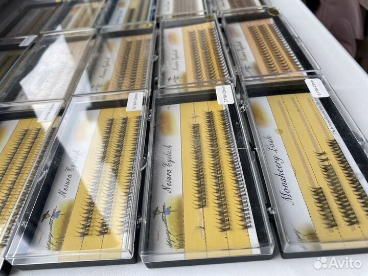 Накладные ресницы пучки