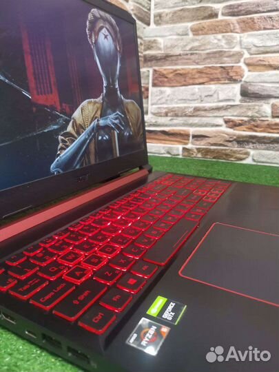 Игровой ноутбук Acer Nitro 5/Ryzen 5/1050TI/10озу