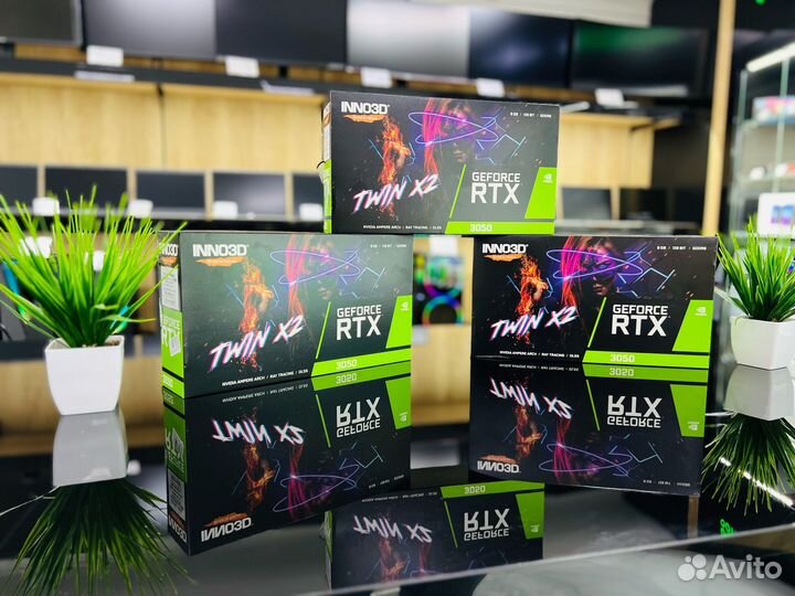 Новая Видеокарта/GeForce RTX 3050 8gb inno3D