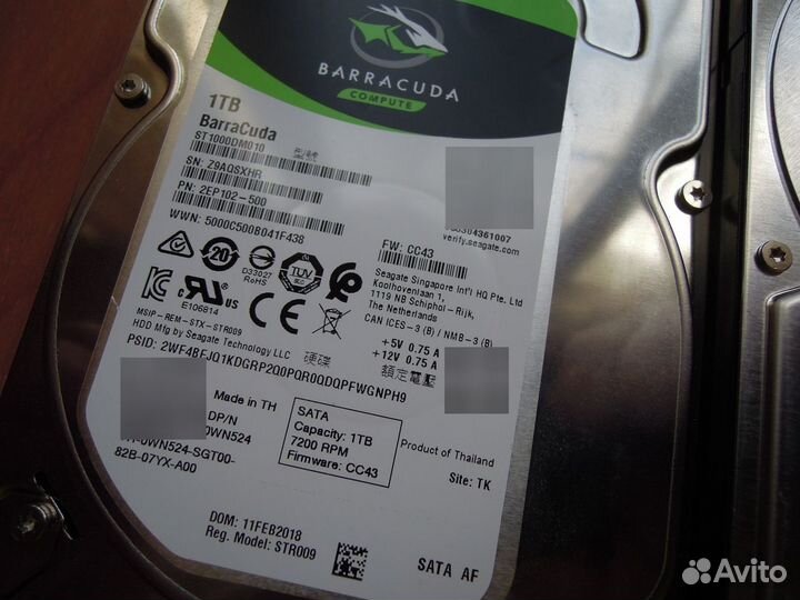 Seagate & Toshiba / HDD / 2TB / 1TB / 500GB