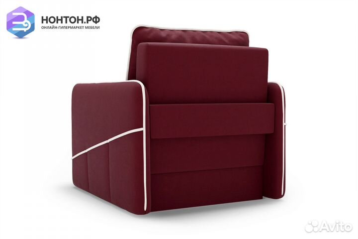 Кресло еврокнижка Энерджи бордовое